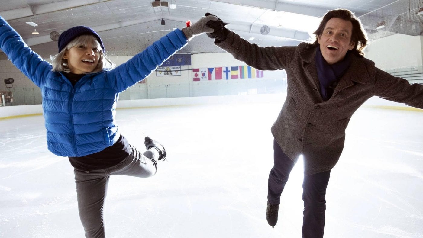 Jeff and Will ice skating in Kidding