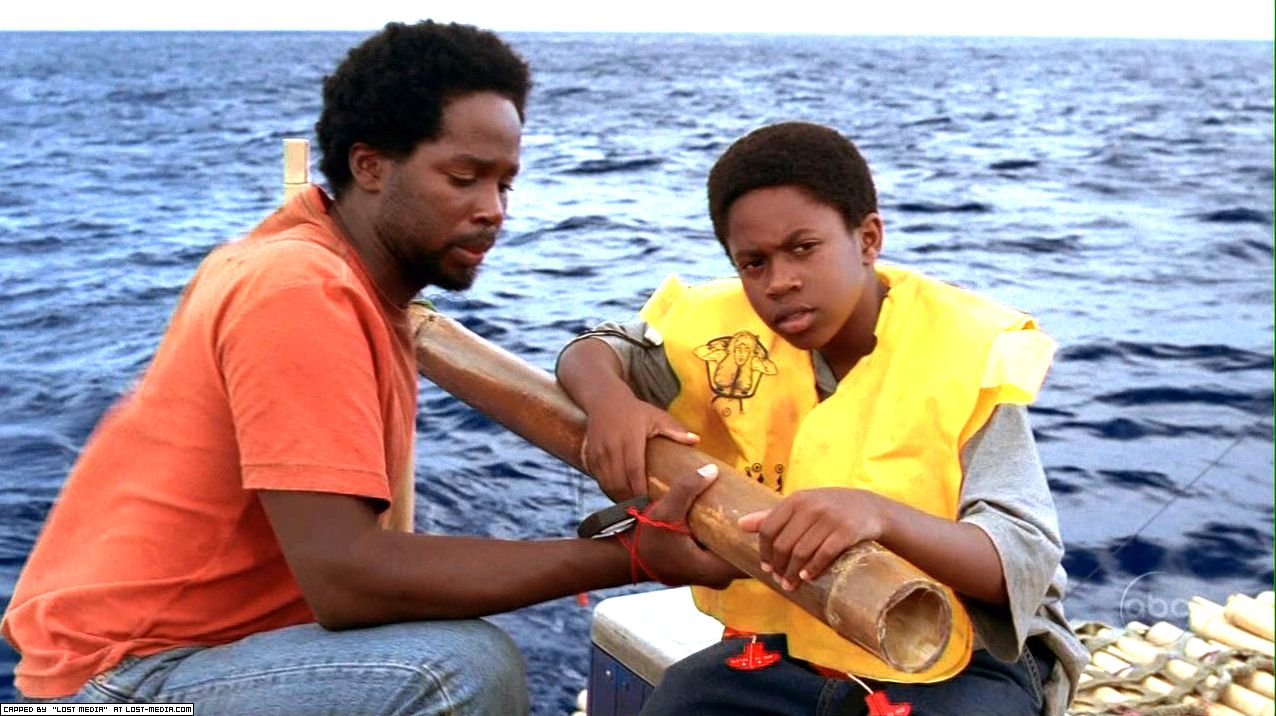 Michael and Walt on the raft in Exodus Part 2