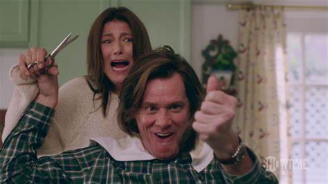 Deidre screams as she prepares to cut Jeff's hair