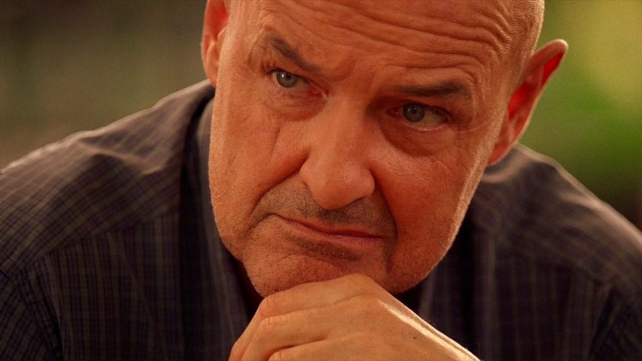 John Locke as Jeremy Bentham stares ahead