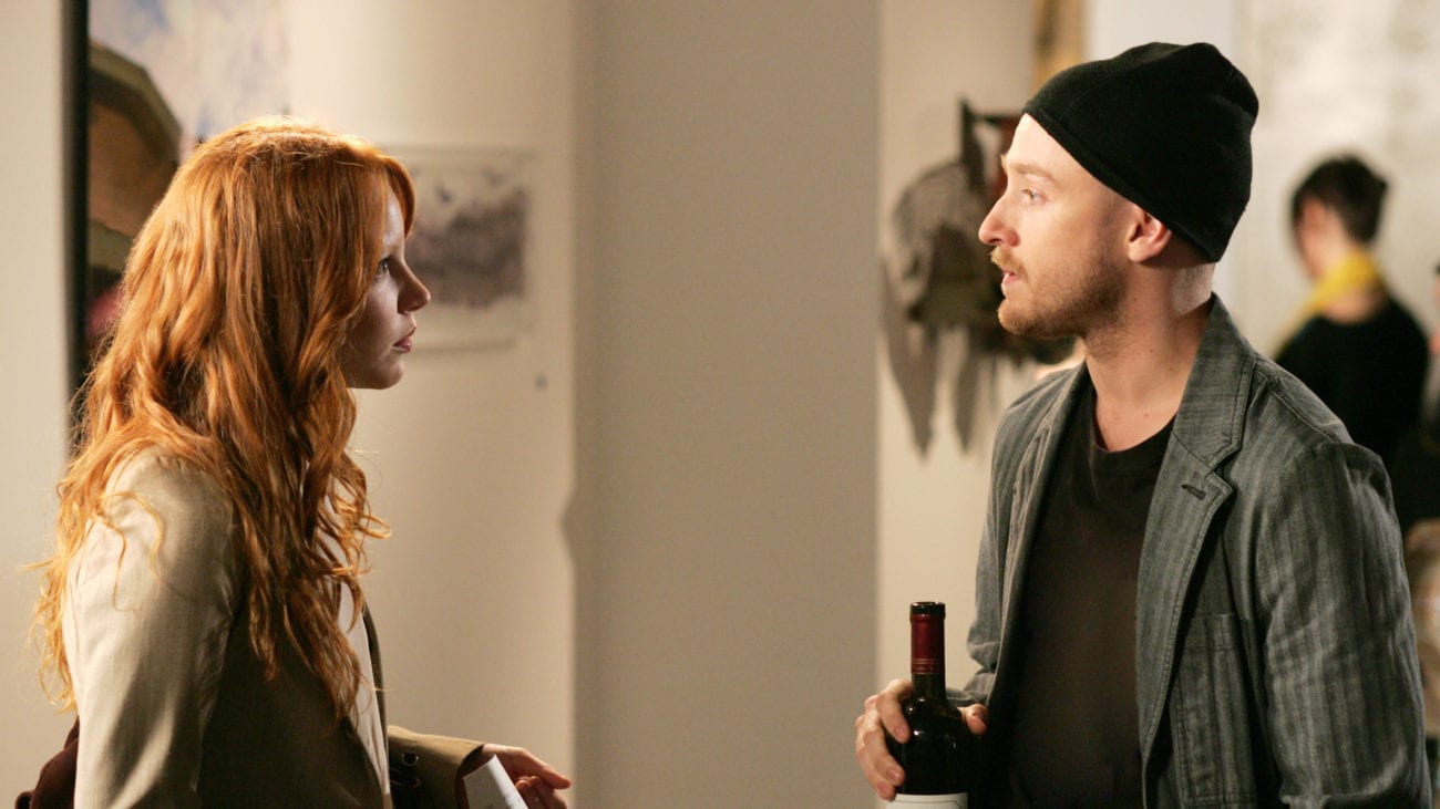 Claire and Russell at an art show in Six Feet Under
