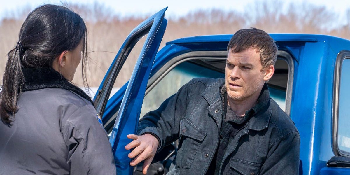 Dexter gets out of his truck in Dexter: New Blood