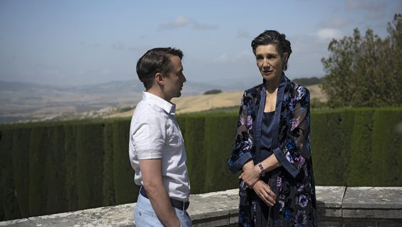 Roman with his mother in Succession