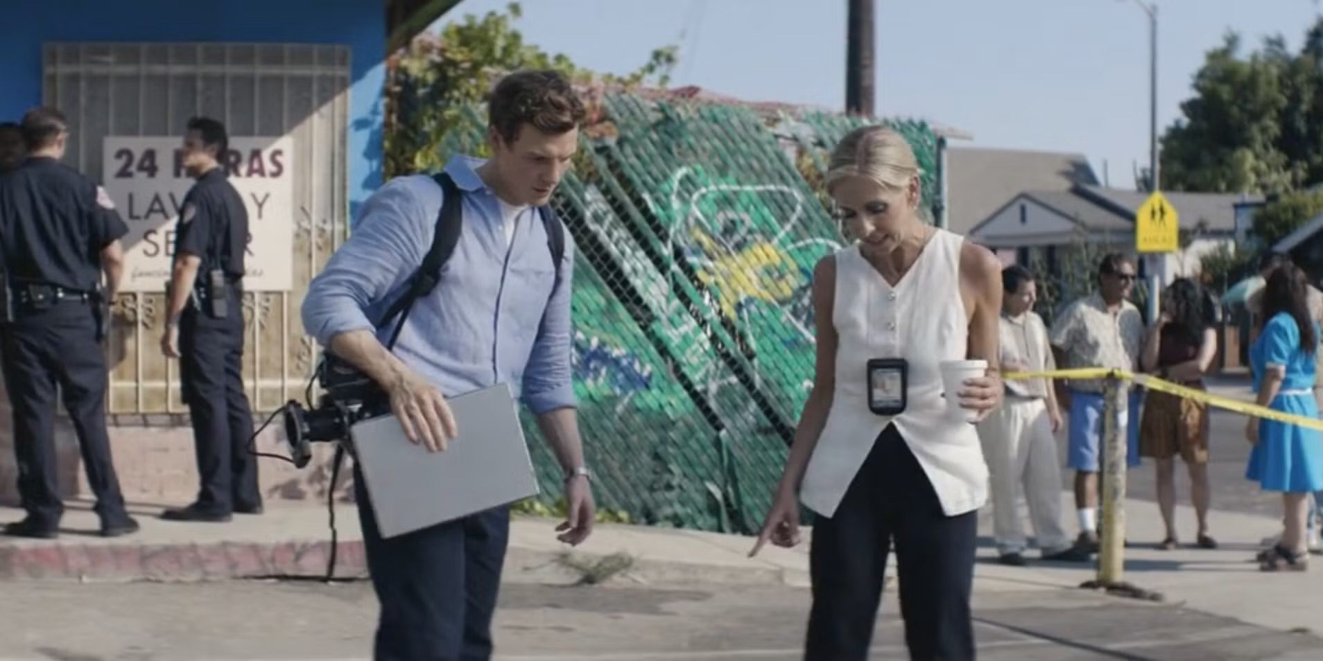 Dexter & Tonya investigate a crime scene in Dexter: Original Sin