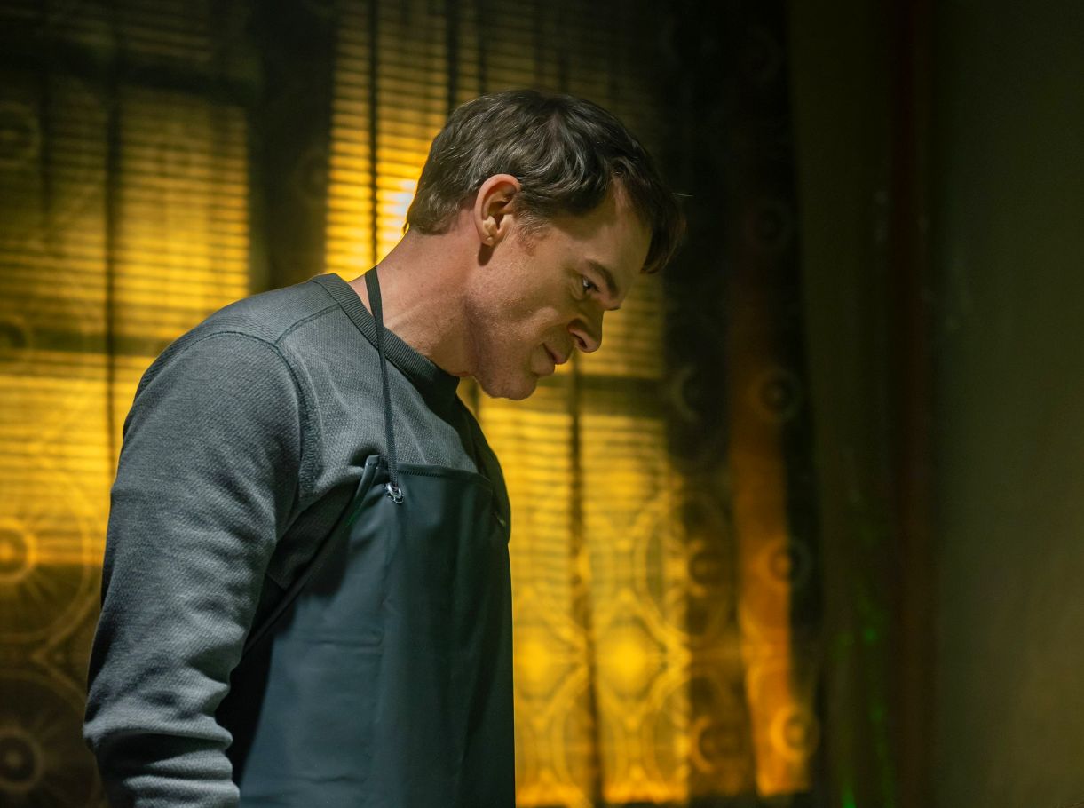 Dexter at his kill table in Dexter: Resurrection