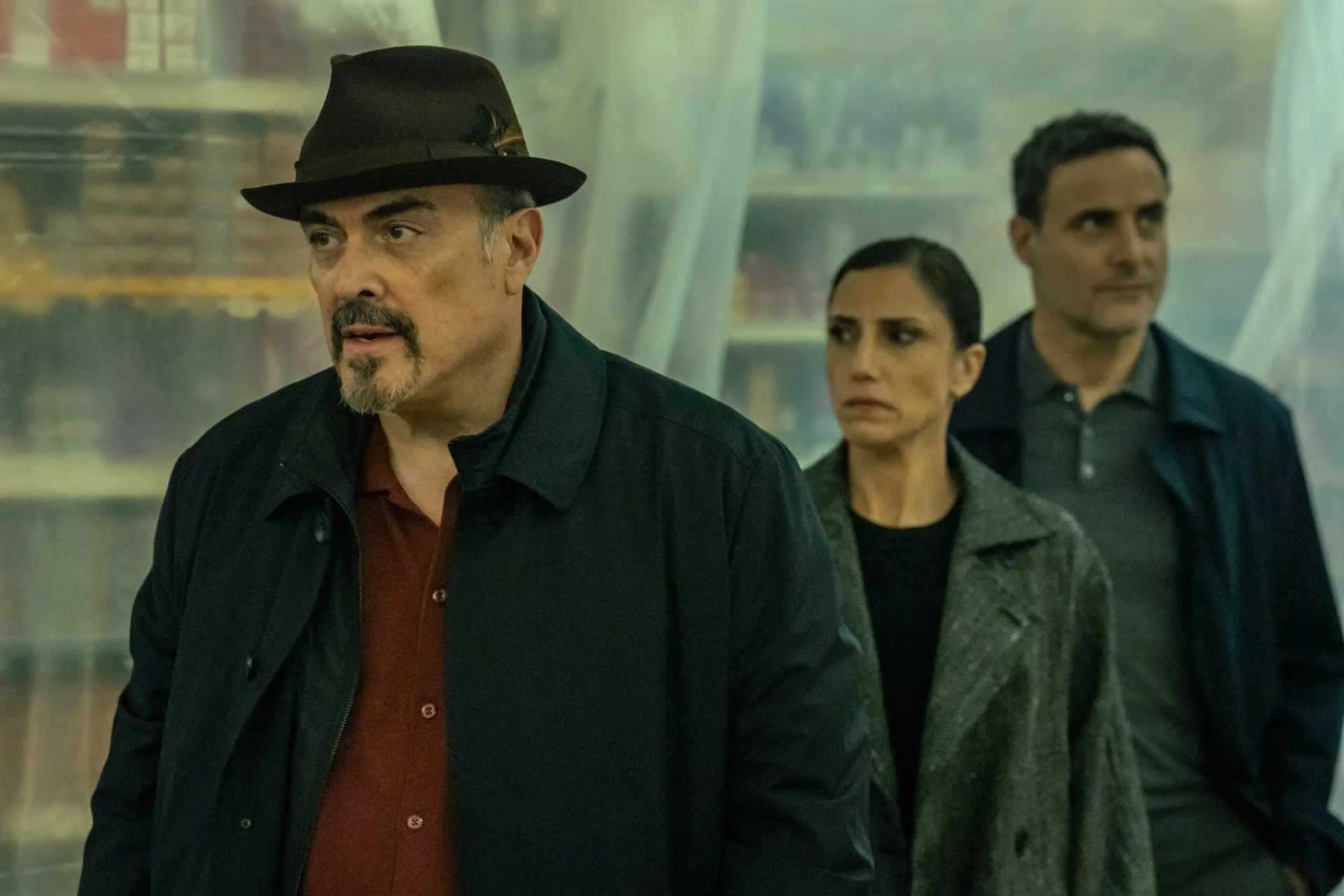 Angel takes the detectives to the kill room in Dexter: Resurrection Episode 8