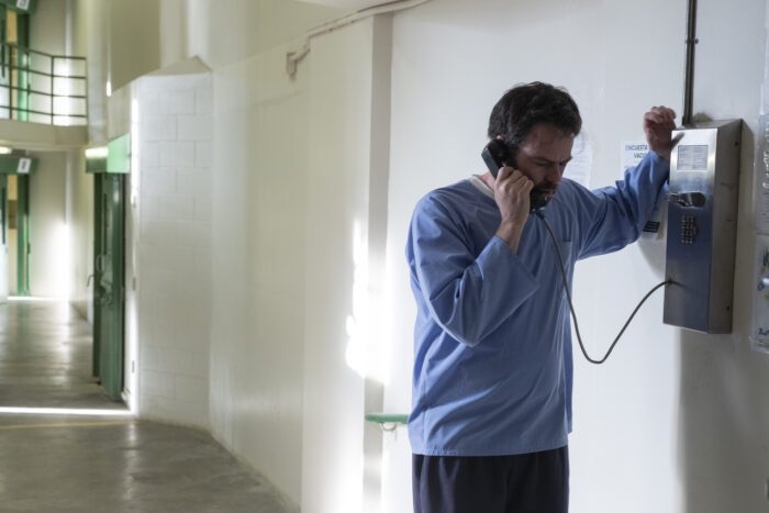 Barry on a jail phone in Barry S4E3.