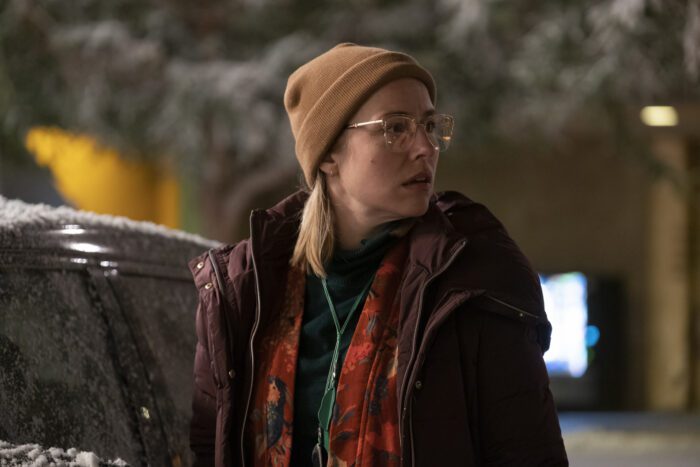 Sally in the snow in the Barry series finale