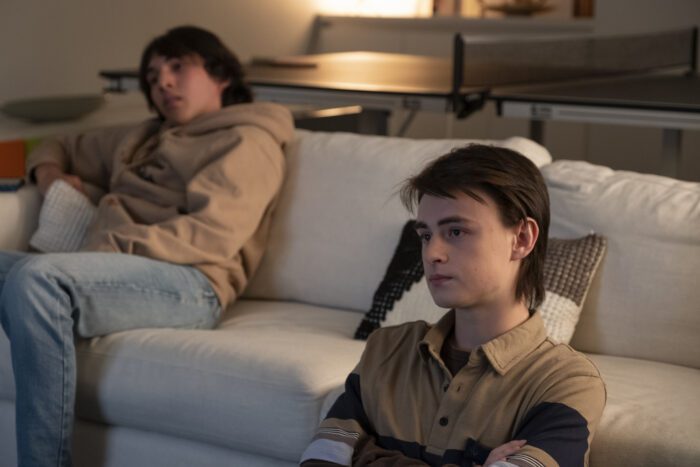 John watches the film about his father’s life in the Barry series finale